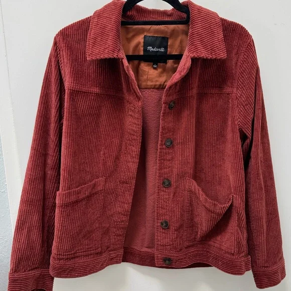 Madewell Women's Corduroy Jacket Rust - Picture 1 of 3